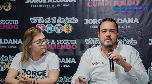 Se suma a campaña de Jorge Aldana